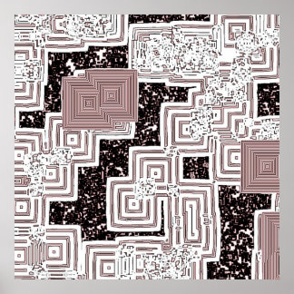 Desintegrerende labyrinth poster