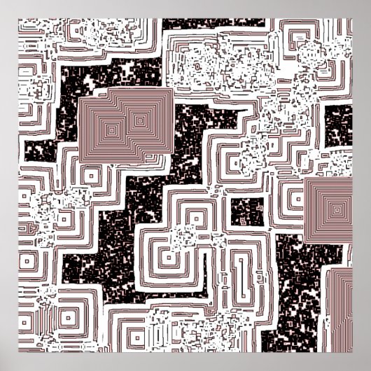 Desintegrerende labyrinth poster (Voorkant)