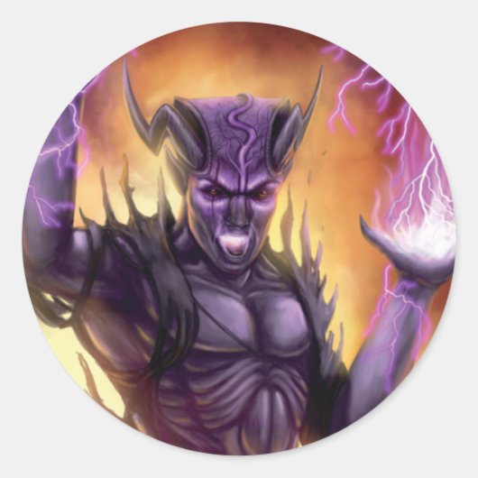 Désir de Vengeance - Autocollant Ronde Sticker (Voorkant)