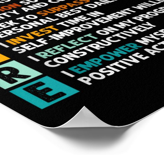 Desire Definition Motivatie Quote Affirmaties Poster (Hoek)