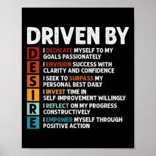 Desire Definition Motivatie Quote Affirmaties Poster