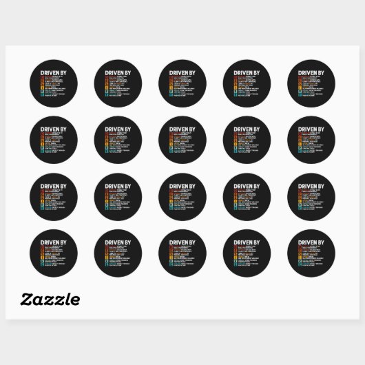 Desire Definition Motivatie Quote Affirmaties Ronde Sticker (Vel)