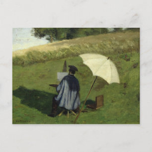 Desire Dubois Painting in the Open Air, c.1852 Briefkaart