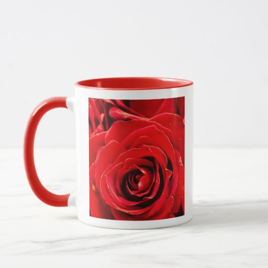 Desire Red Roses 11oz Two-Tone Mug Red Mok (Links)
