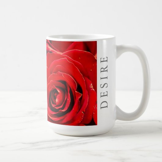 Desire Red Roses 15oz Classic Mok (Rechts)