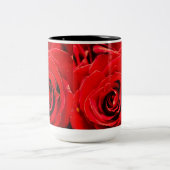 Desire Red Roses 15oz Two-Tone Mok Zwart (Center)