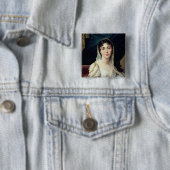 Desiree Clary Queen of Sweden, 1807 Vierkante Button 5,1 Cm (In situ)