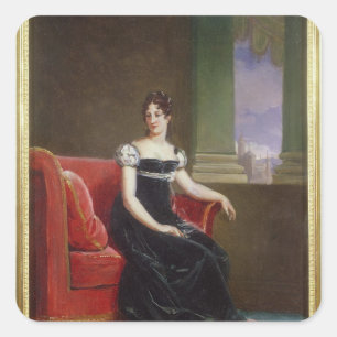 Desiree Clary Queen of Sweden Vierkante Sticker