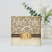 DESIREE DAMASK/ LACE/bruin Kaart (Staand voorkant)