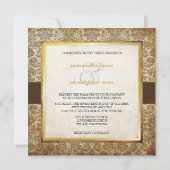 DESIREE DAMASK/ LACE/bruin Kaart (Achterkant)