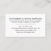 Desk, benodigdheden voor kantoorbenodigdheden, Sta Visitekaartje (Achterkant)