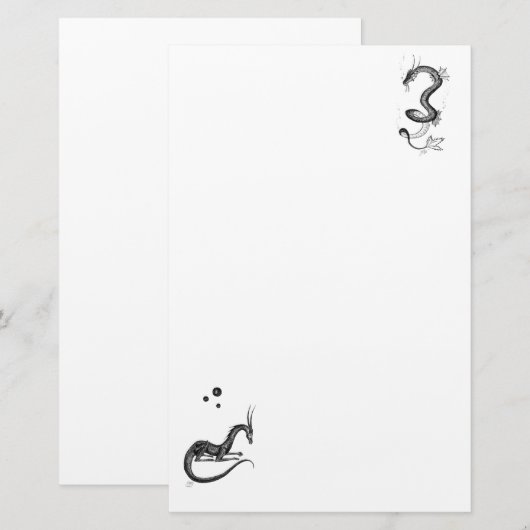 Desk Dragons Briefpapier (Voorkant / Achterkant)