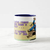 Desk Jockey Coffee-Mok Tweekleurige Koffiemok (Center)