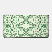 Desk Mat, Een elegant groen klassiek ontwerp Bureaumat (Voorkant)