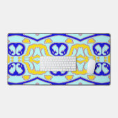 Desk Mat, Een  veelkleurig klassiek ontwerp Des Bureaumat (Keyboard & Muis)