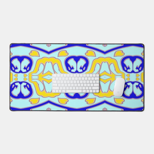 Desk Mat, Een  veelkleurig klassiek ontwerp Des Bureaumat (Keyboard & Muis)