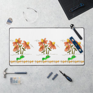 Desk Mat Frog Leaping Mushroom Natuur
