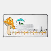 Desk Mat Frog Mushroom Natuur (Keyboard & Muis)