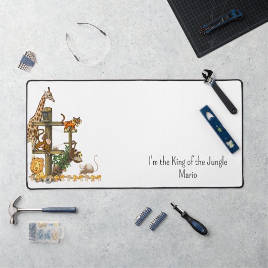 Desk Mat Giraffe Leeuw Oerwoud Dieren (Werkstation)