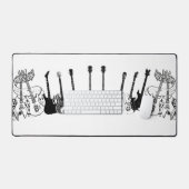 Desk Mat gitaar liefhebber (Keyboard & Muis)
