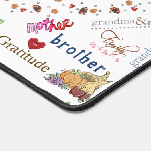 Desk Mat Happy Thanksgiving Turkije (Hoek)