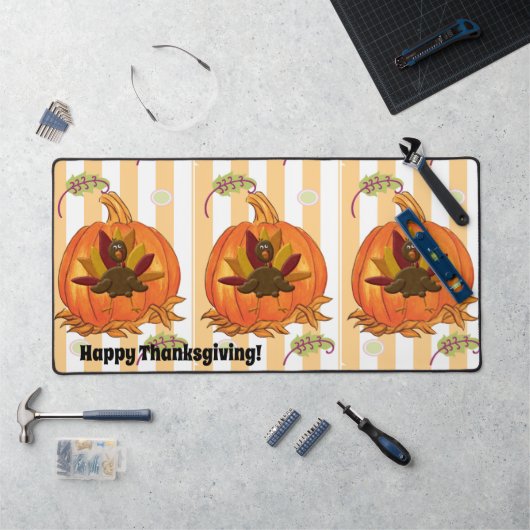 Desk Mat Happy Thanksgiving Turkije (Werkstation)