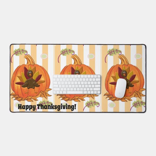 Desk Mat Happy Thanksgiving Turkije (Keyboard & Muis)