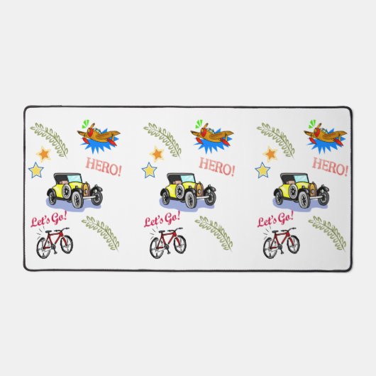 Desk Mat Hero Laten we gaan (Voorkant)