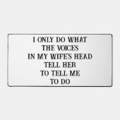 Desk Mat Husband Wife's Joke (Voorkant)