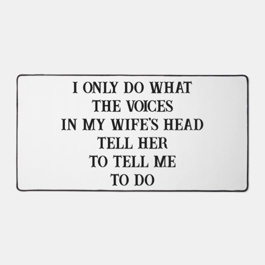 Desk Mat Husband Wife's Joke (Voorkant)