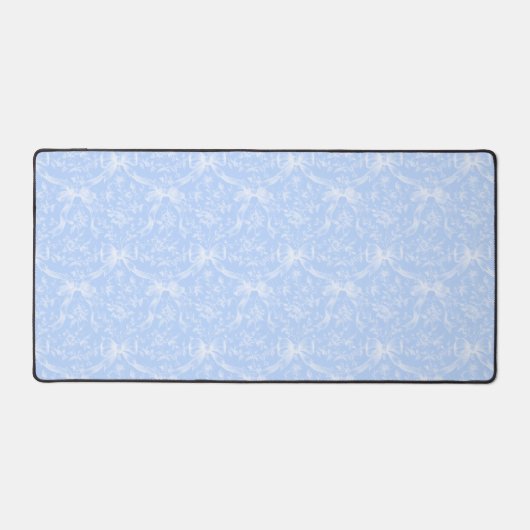 Desk Mat Light Blue Bows (Voorkant)