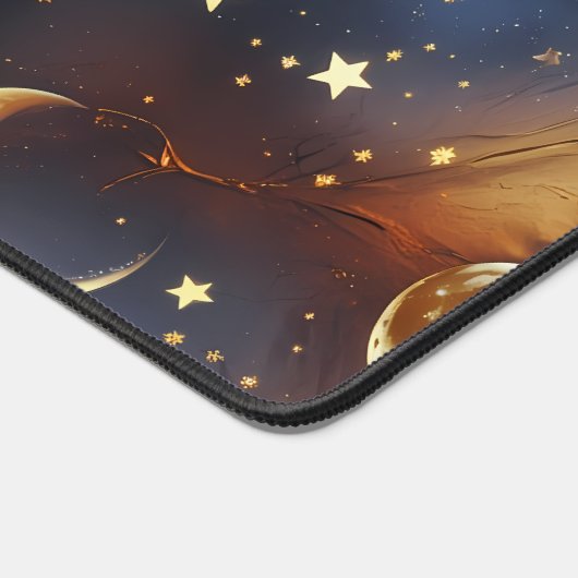 Desk Mat – Luxury Dreamy Fiery Orange Celestial (Hoek)