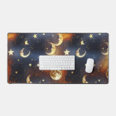 Desk Mat – Luxury Dreamy Fiery Orange Celestial  (Keyboard & Muis)