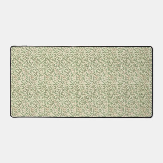 Desk Mat met antiek groene bladeren ontwerp (Voorkant)