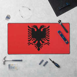 Desk Mat met vlag van Albanië