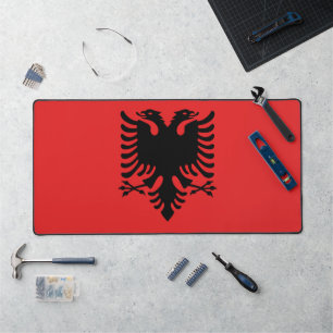 Desk Mat met vlag van Albanië
