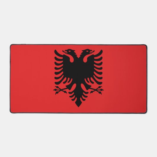 Desk Mat met vlag van Albanië (Voorkant)