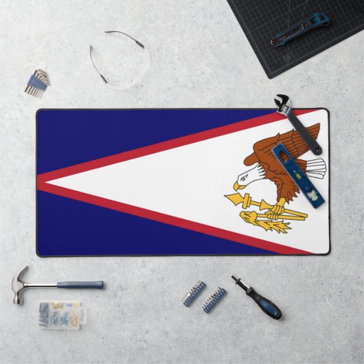 Desk Mat met vlag van Amerikaans-Samoa, USA (Werkstation)
