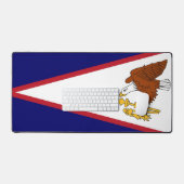 Desk Mat met vlag van Amerikaans-Samoa, USA (Keyboard & Muis)