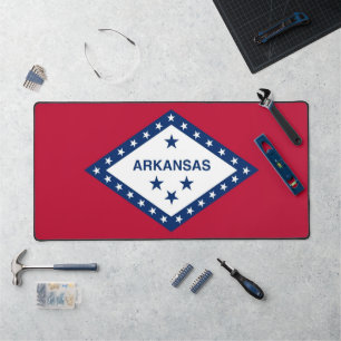 Desk Mat met vlag van Arkansas, Verenigde Staten