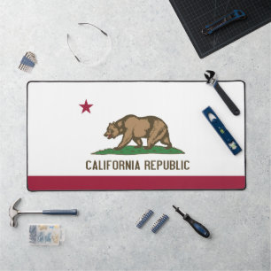 Desk Mat met vlag van Californië, VS