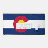 Desk Mat met vlag van Colorado, USA (Keyboard & Muis)