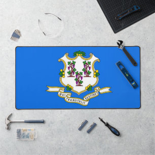 Desk Mat met vlag van Connecticut, Verenigde State