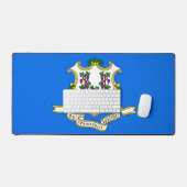 Desk Mat met vlag van Connecticut, Verenigde State (Keyboard & Muis)
