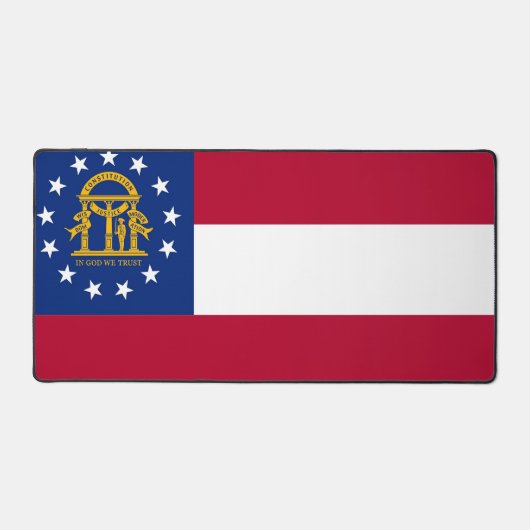 Desk Mat met vlag van Georgië, Verenigde Staten (Voorkant)