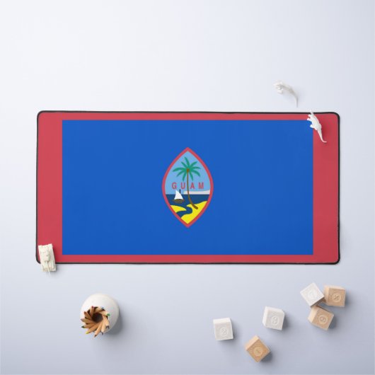 Desk Mat met vlag van Guam, Verenigde Staten (Kindertafel)