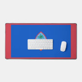 Desk Mat met vlag van Guam, Verenigde Staten (Keyboard & Muis)