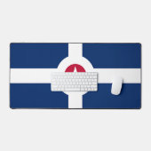 Desk Mat met vlag van Indianapolis, Verenigde Stat (Keyboard & Muis)