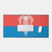 Desk Mat met vlag van Kansas City, Verenigde State (Keyboard & Muis)