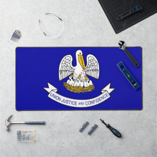 Desk Mat met vlag van Louisiana, Verenigde Staten